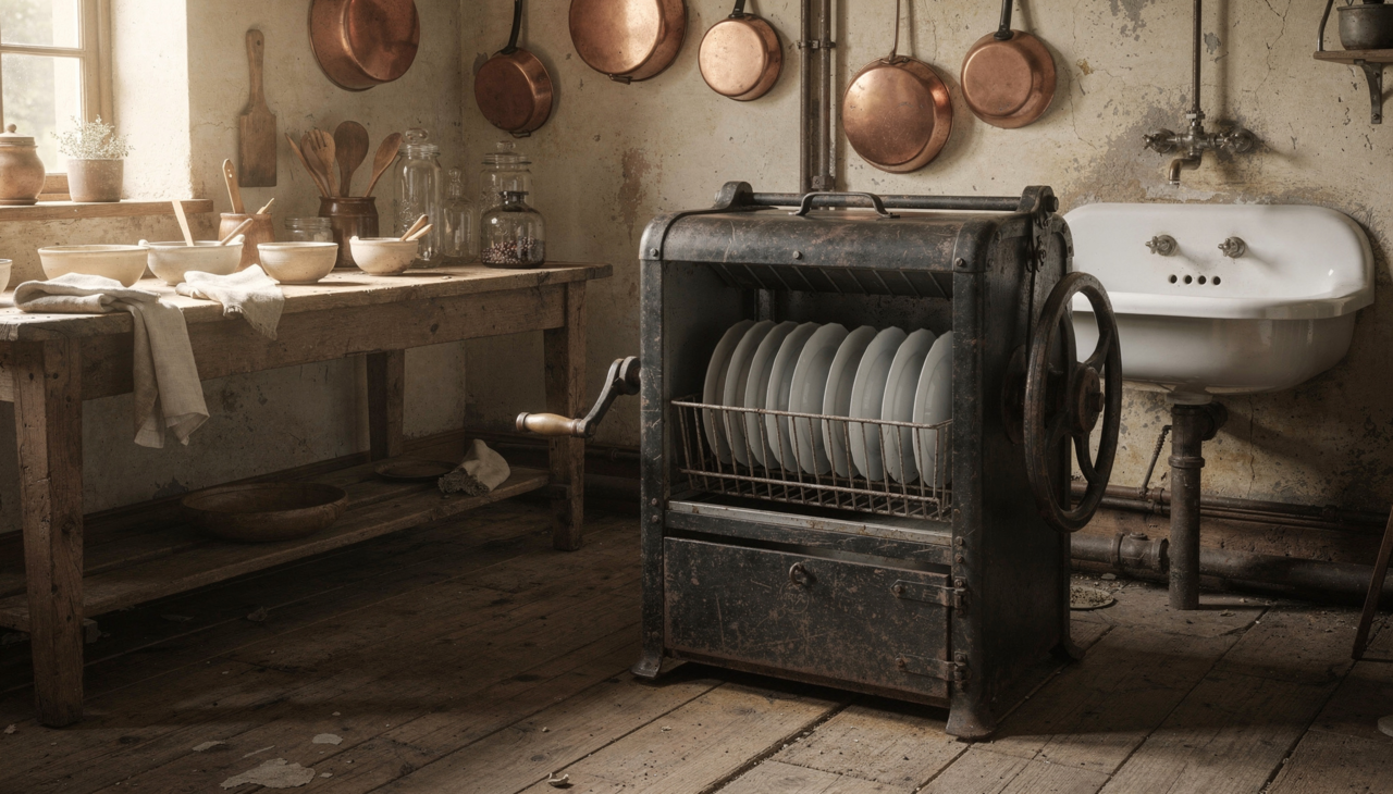 No fim do século XIX, a rotina em muitas casas incluía grandes jantares, louças frágeis e pouca tecnologia disponível