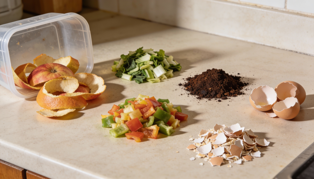 O adubo caseiro com restos de cozinha é um tipo de fertilizante orgânico