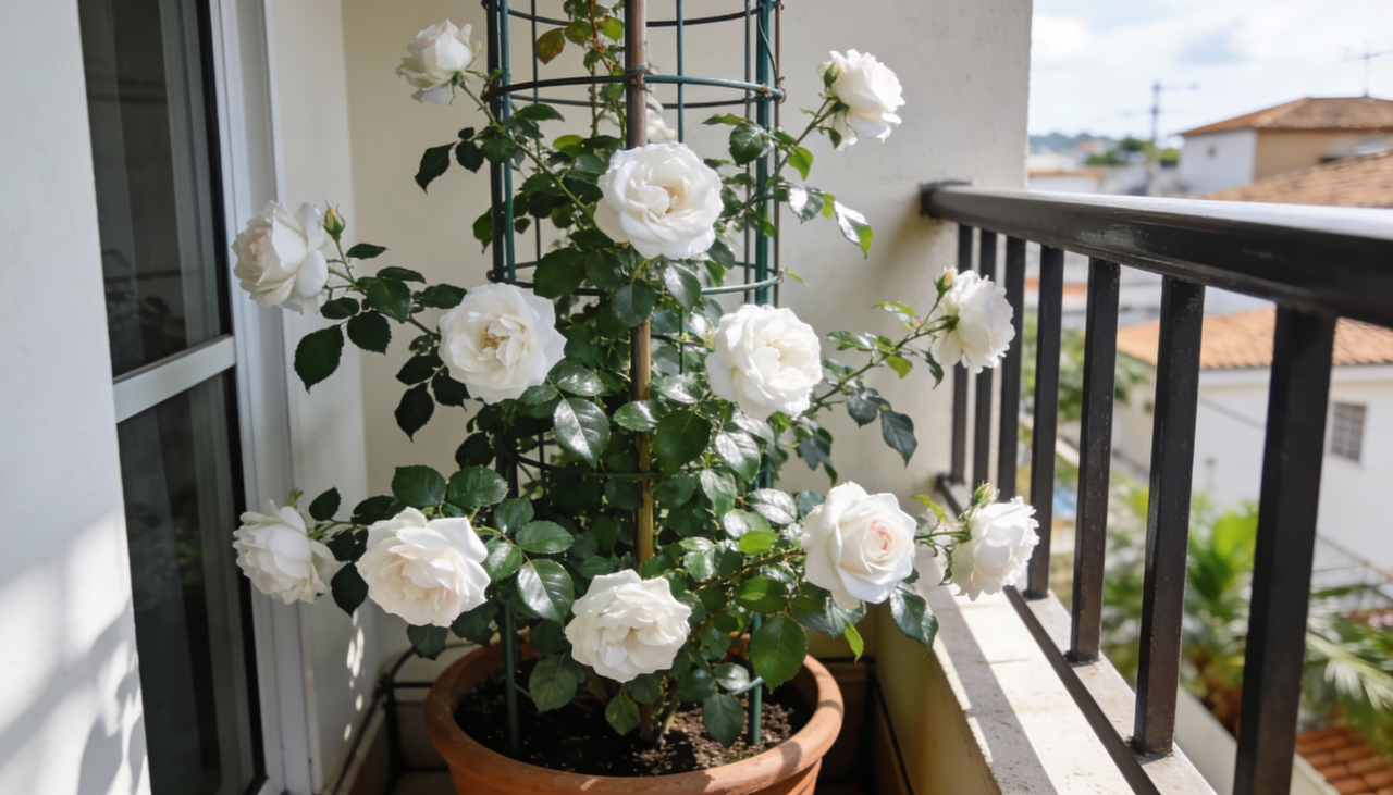 A rosa Iceberg é uma planta reconhecida por sua elegância atemporal