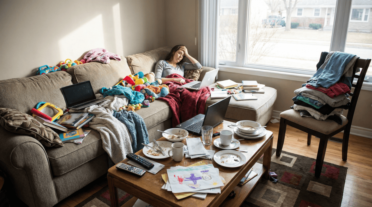 Na psicologia, a ideia de “casa sempre bagunçada” costuma ser entendida como resultado de um conjunto de fatores, e não de uma causa única