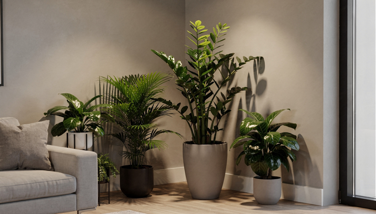 Folhagens resistentes ideais para salas, quartos e escritórios escuros.