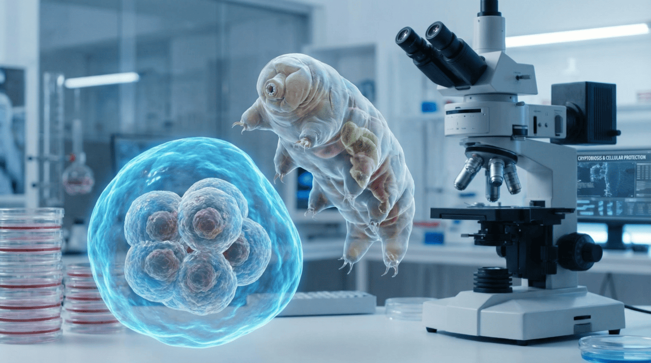 Cientistas colocaram proteínas do animal mais resistente do mundo dentro de células humanas e descobriram que elas conseguem "pausar" o envelhecimento e frear o metabolismo como se fosse um botão de stop biológico