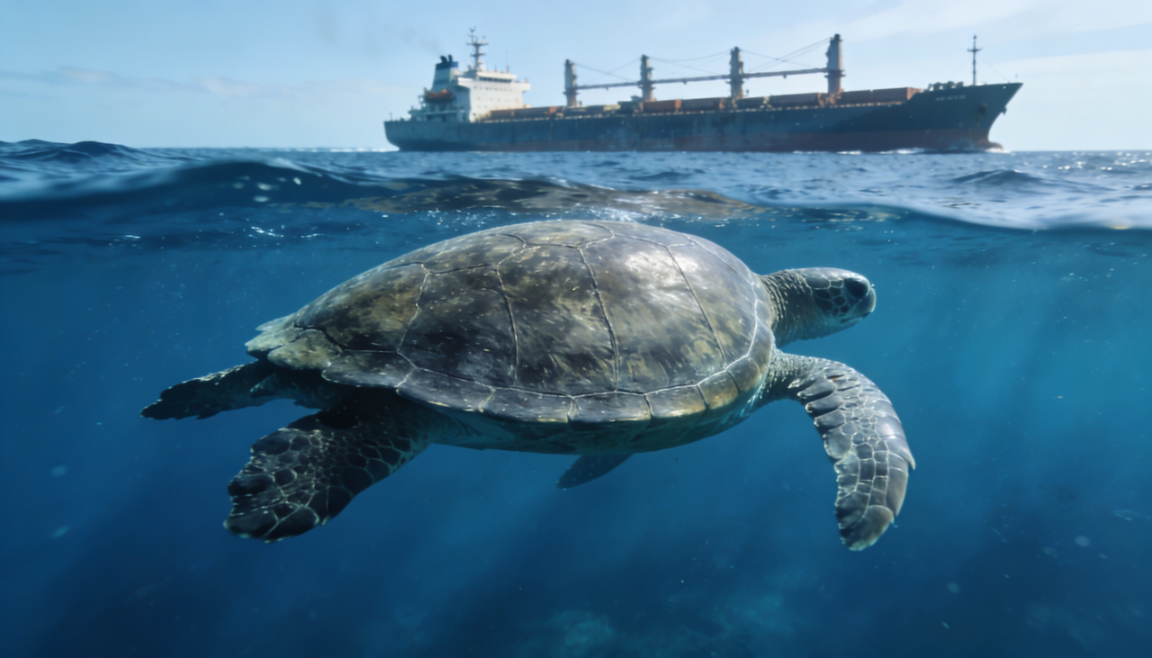 A poluição sonora marinha é um problema devastador