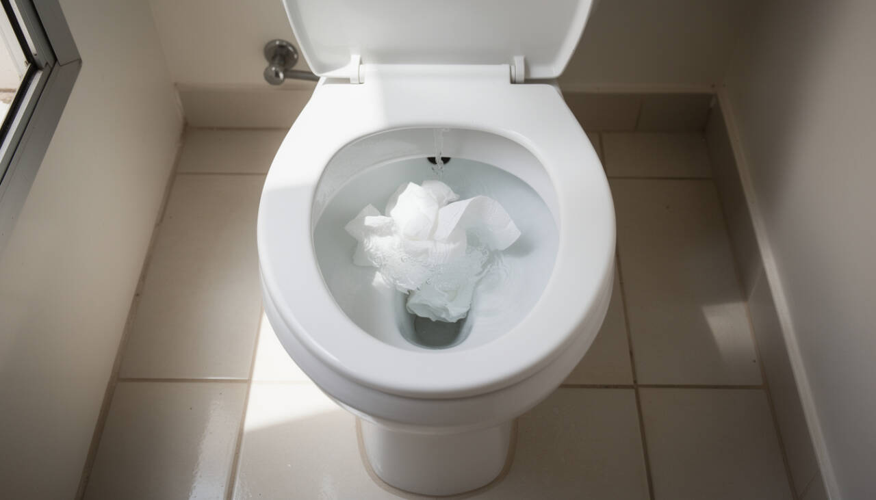 O que você joga no vaso pode entupir a rede e causar prejuízo no encanamento