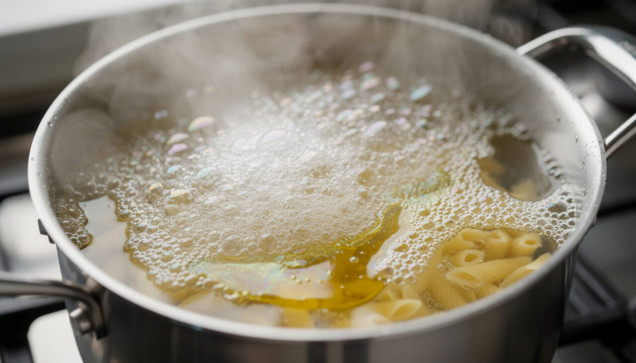 A panela está cheia e a fervura sobe? Um simples fio de óleo pode evitar o desastre no fogão