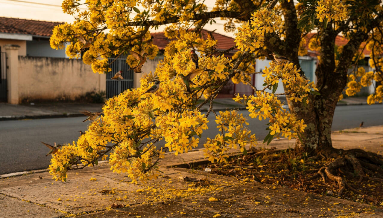 Essa árvore pequena sobrevive ao sol intenso e ainda atrai beija-flores