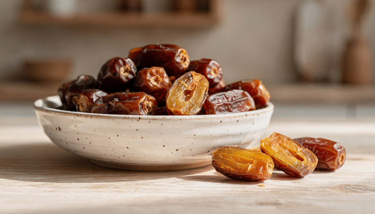 A tâmara é o fruto da tamareira, palmeira cultivada em regiões áridas do Oriente Médio, Norte da África e partes da Ásia