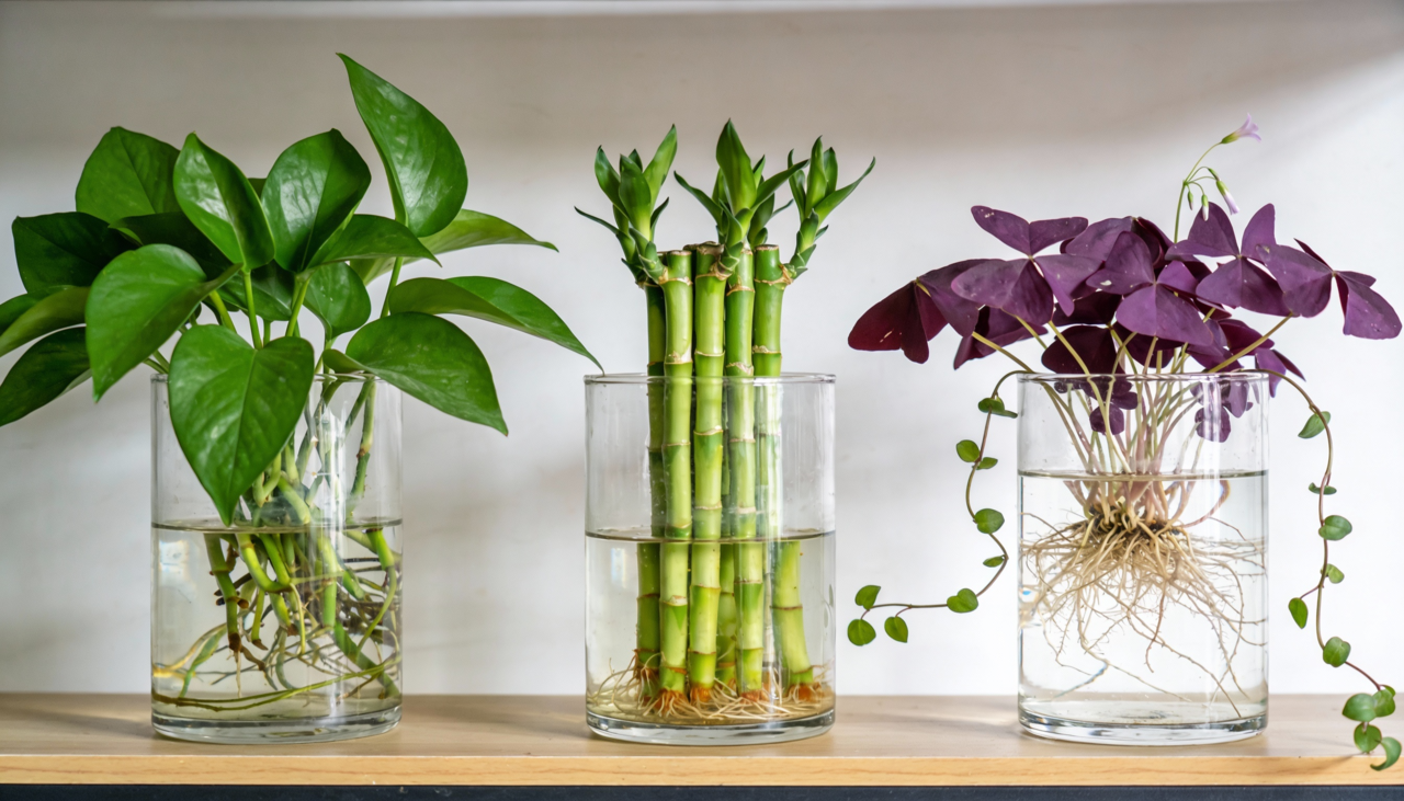 Muitas espécies de plantas desenvolvem raízes aquáticas