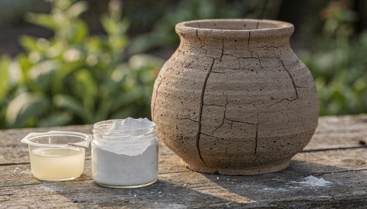 A mistura de clara de ovo com cal é um método de reparo caseiro utilizado há séculos