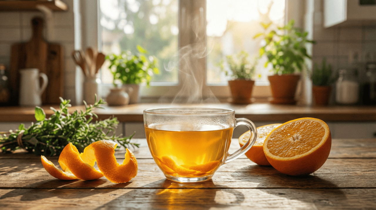 Para aproveitar melhor o chá de casca de laranja, o preparo cuidadoso é essencial