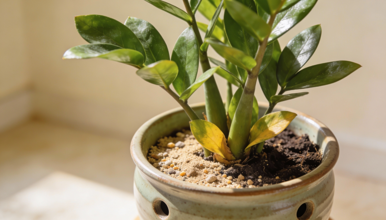 Terra comum de vaso ou substrato comercial genérico retém umidade por dias