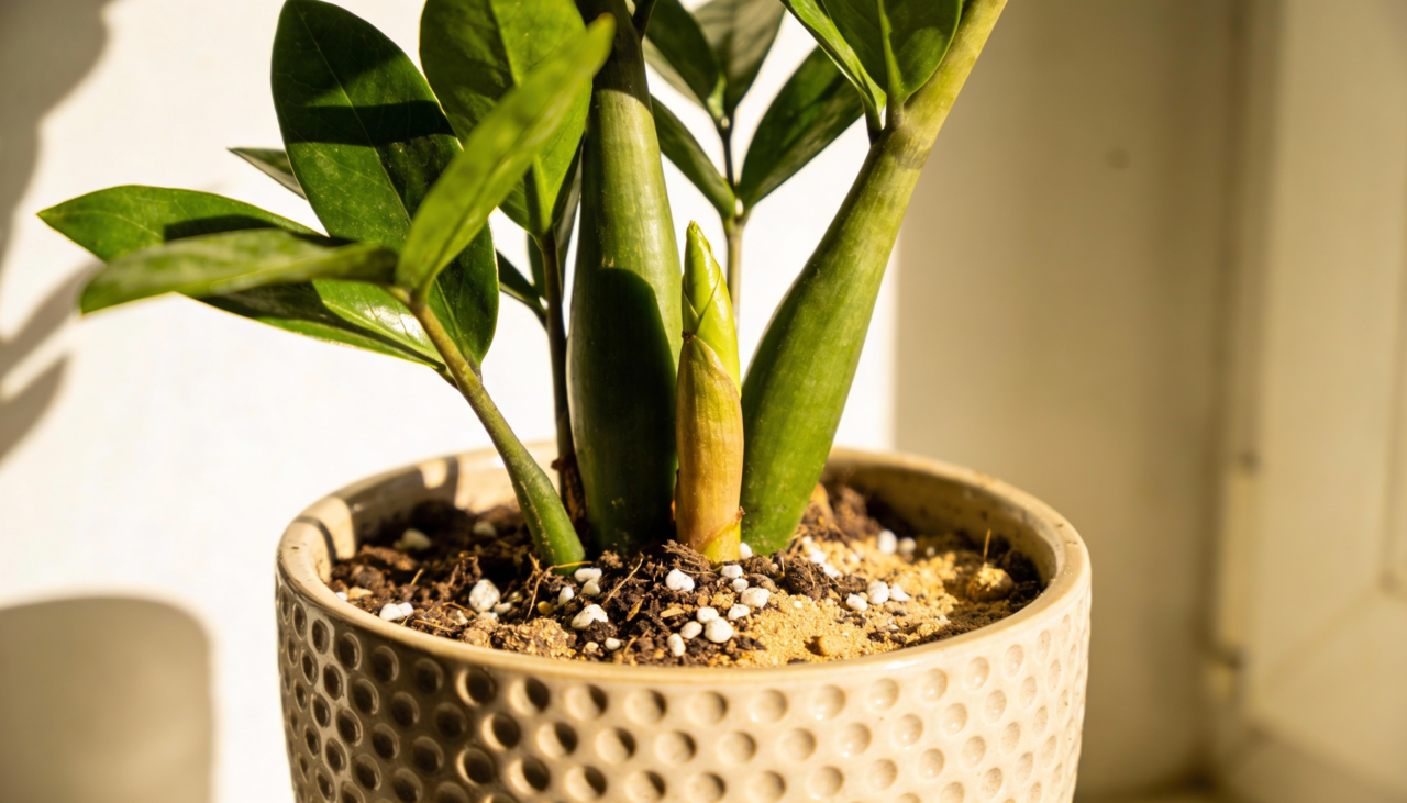 A zamioculca não gosta de água acumulada