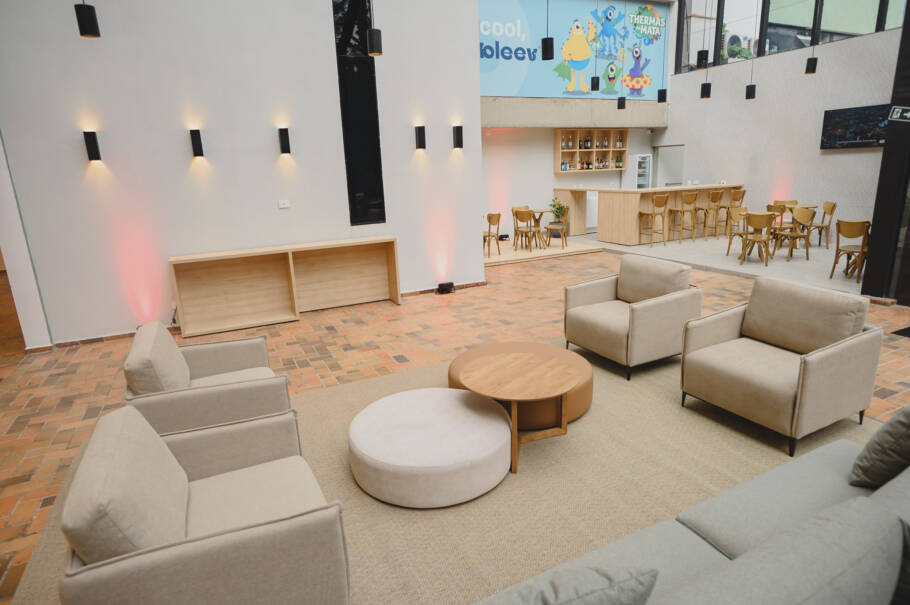 Área comum do hotel Thermas da Mata