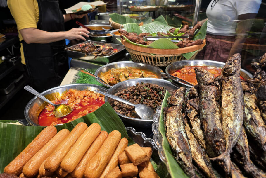 Um dos maiores atrativos de Penang é sua gastronomia