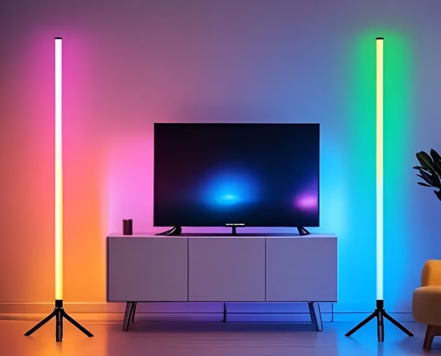 Esta lâmpada de chão LED sai por R$122,48 na Temu