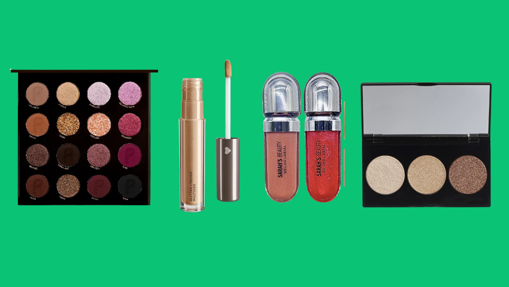 Aproveite os super descocntos em várias maquiagens com glitter no Mercado Livre