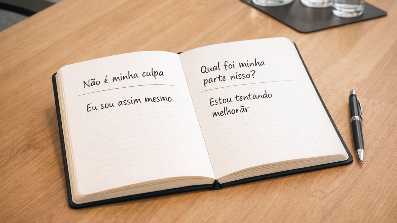 Transferir a culpa impede o amadurecimento e destrói a confiança.