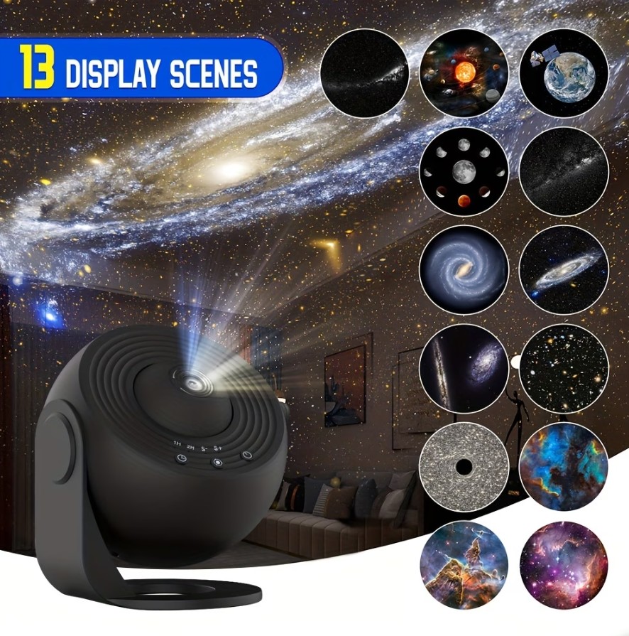 O projetor de galáxia Starlight custa R$118,80 na Temu