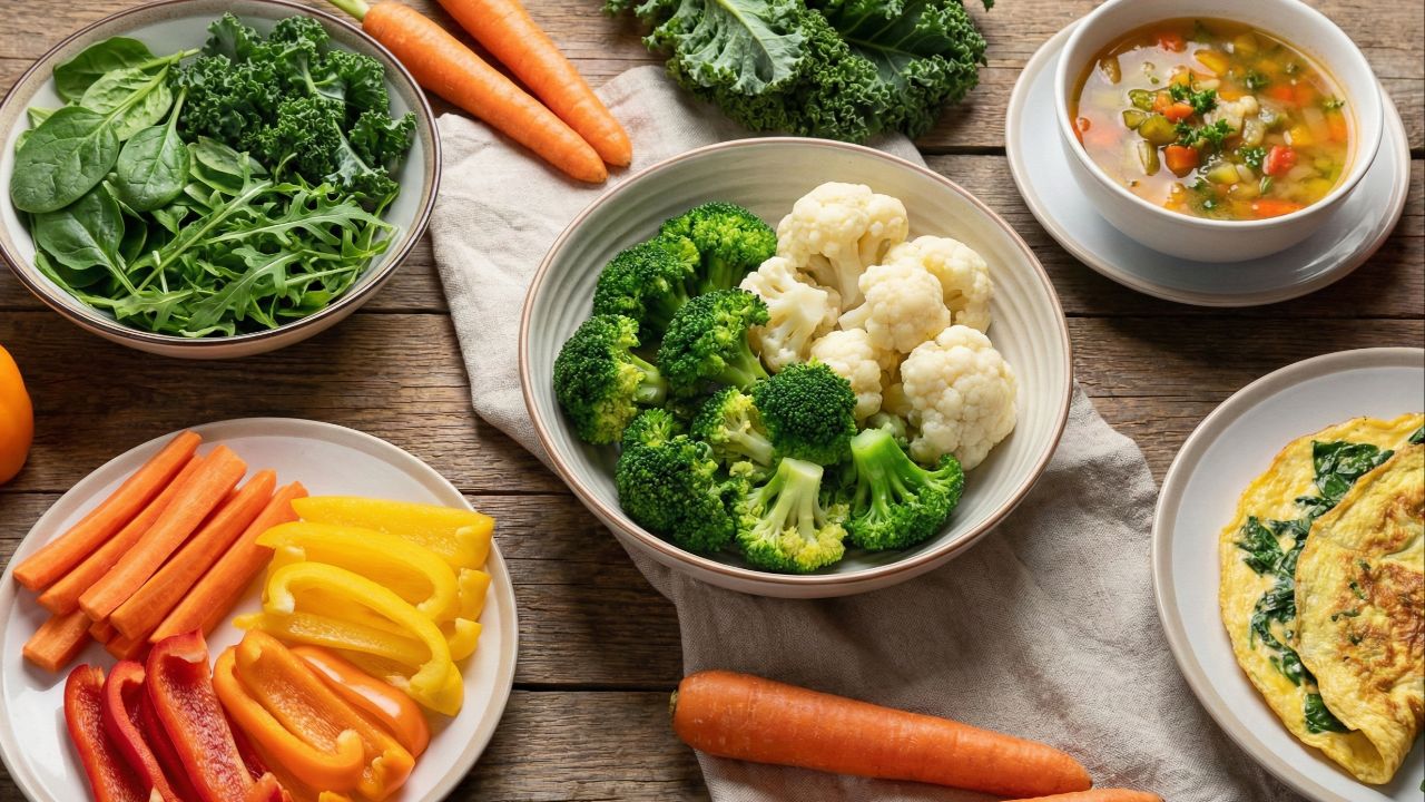 Vegetais fibrosos e de baixa caloria são aliados essenciais para o emagrecimento.