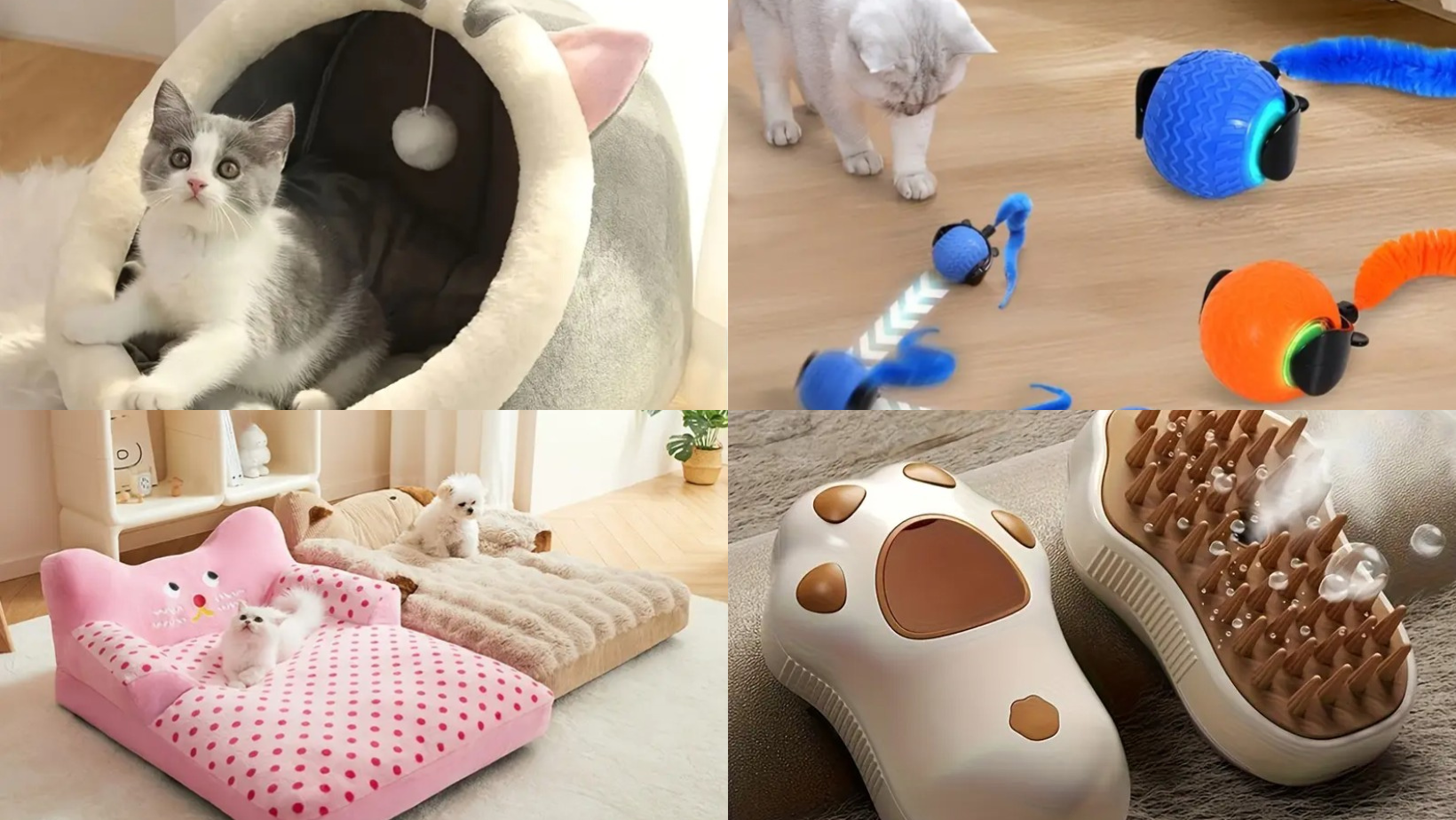 Tem muitos produtos incríveis para pets na Temu