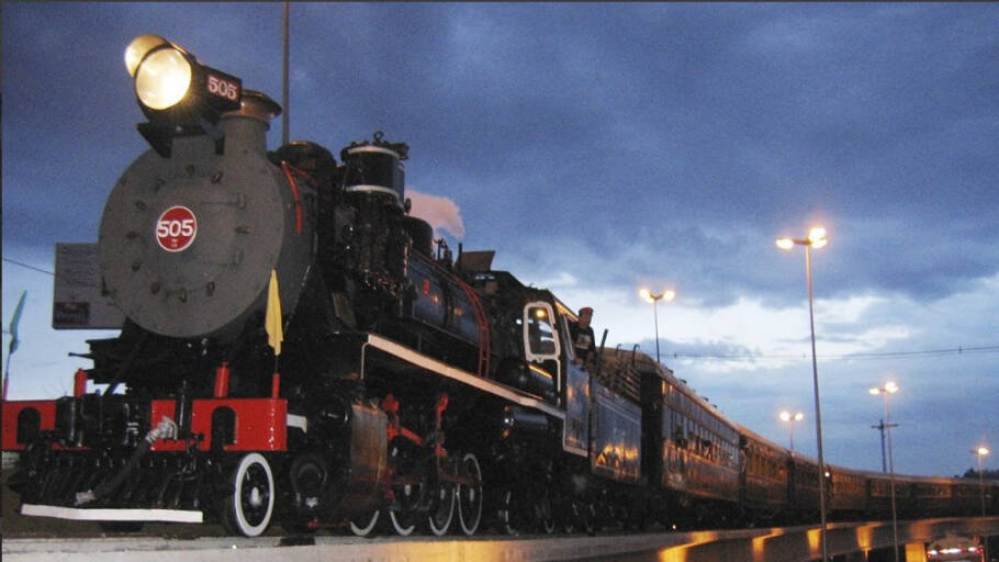 Composição do trem turístico entre Jaguariúna e Campinas