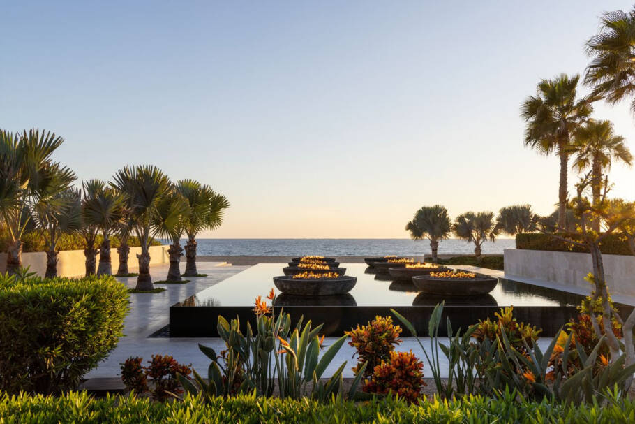 Espaço comum do Nobu Hotel Los Cabos