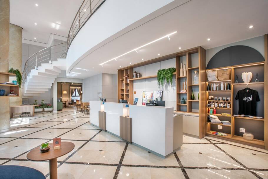 Lobby e recepção do INNSiDE São Paulo Higienópolis