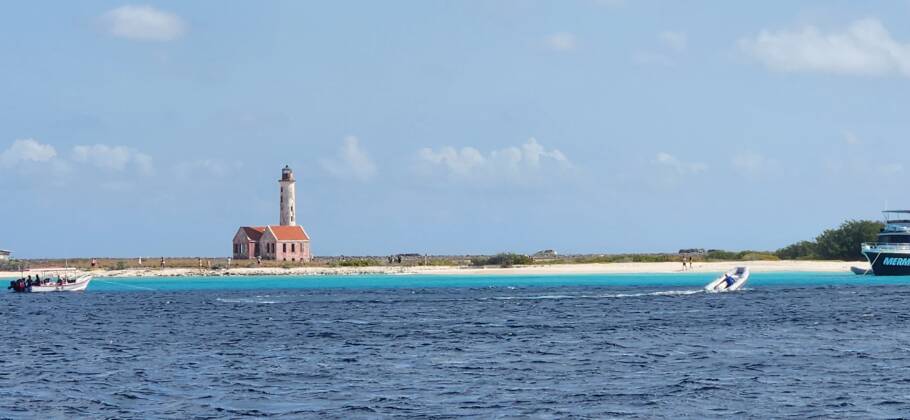 O icônico farol Prince Henry, em Klein Curaçao