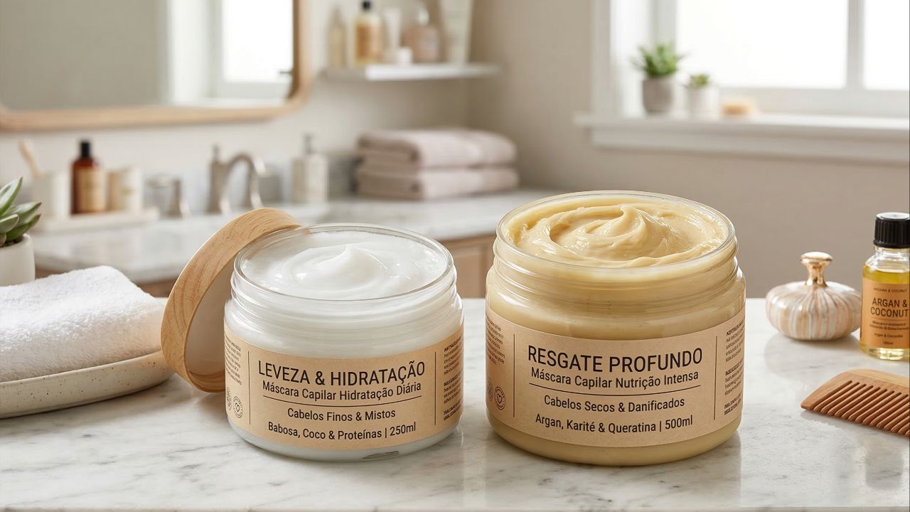 A hidratação caseira funciona com regularidade e produtos certos para cada tipo de fio.