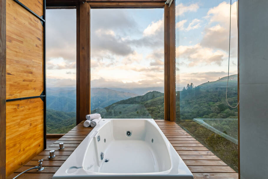 Acomodação aconchegante do Vistas de Anitá, na Serra Catarinense