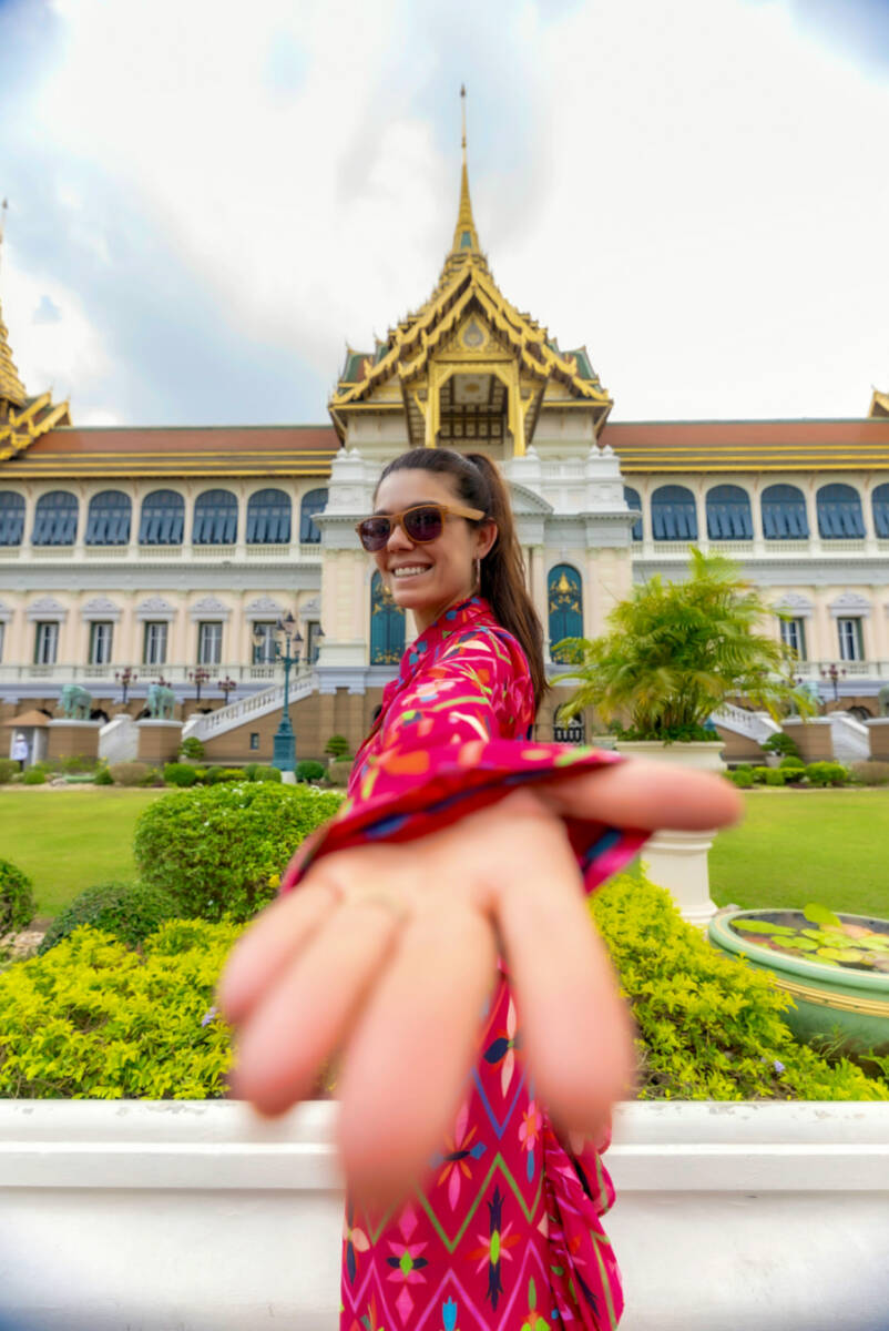 Bangkok, em foto feita pelo fotógrafo  profissional que nos acompanhou; Na imagem, Andrea Miramontes