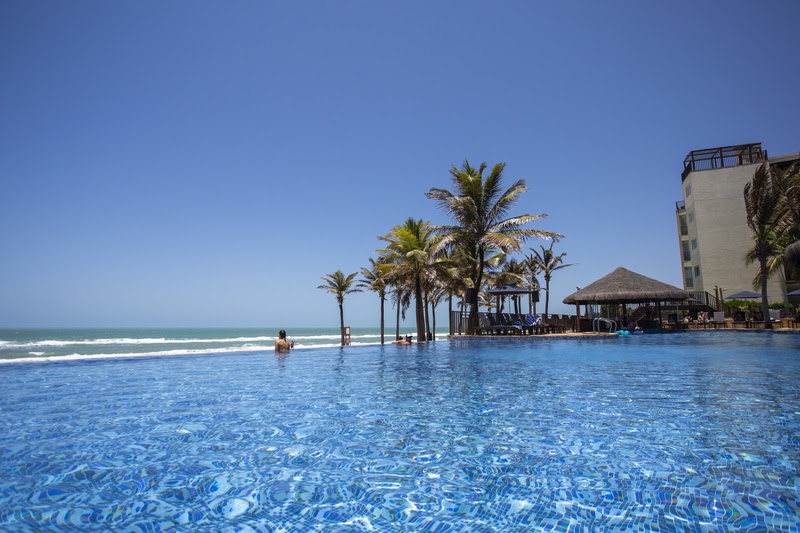 Piscina do Acqua, um dos quatro resorts do complexo Beach Park