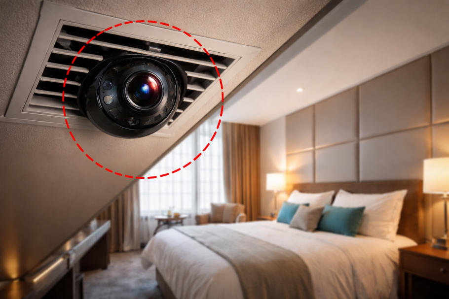 Instalação de câmeras escondidas em acomodações é crime; saiba como se proteger