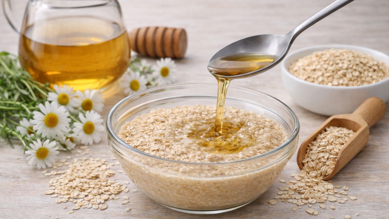 Aveia acalma e hidrata peles maduras, melhorando a textura e o viço.