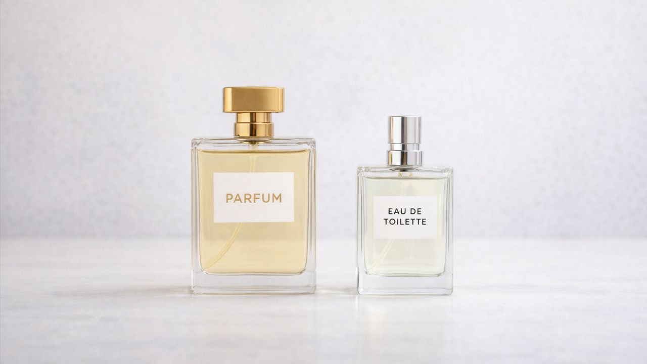 A concentração de essências define a duração e a intensidade do perfume.