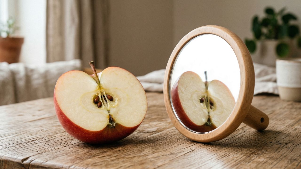 A maçã é o símbolo ancestral que une o desejo amoroso ao destino.