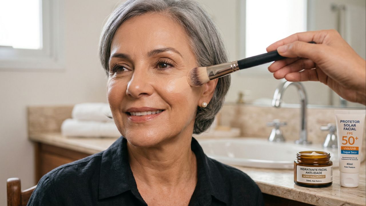 Cuidados matinais revitalizam e uniformizam a pele madura.