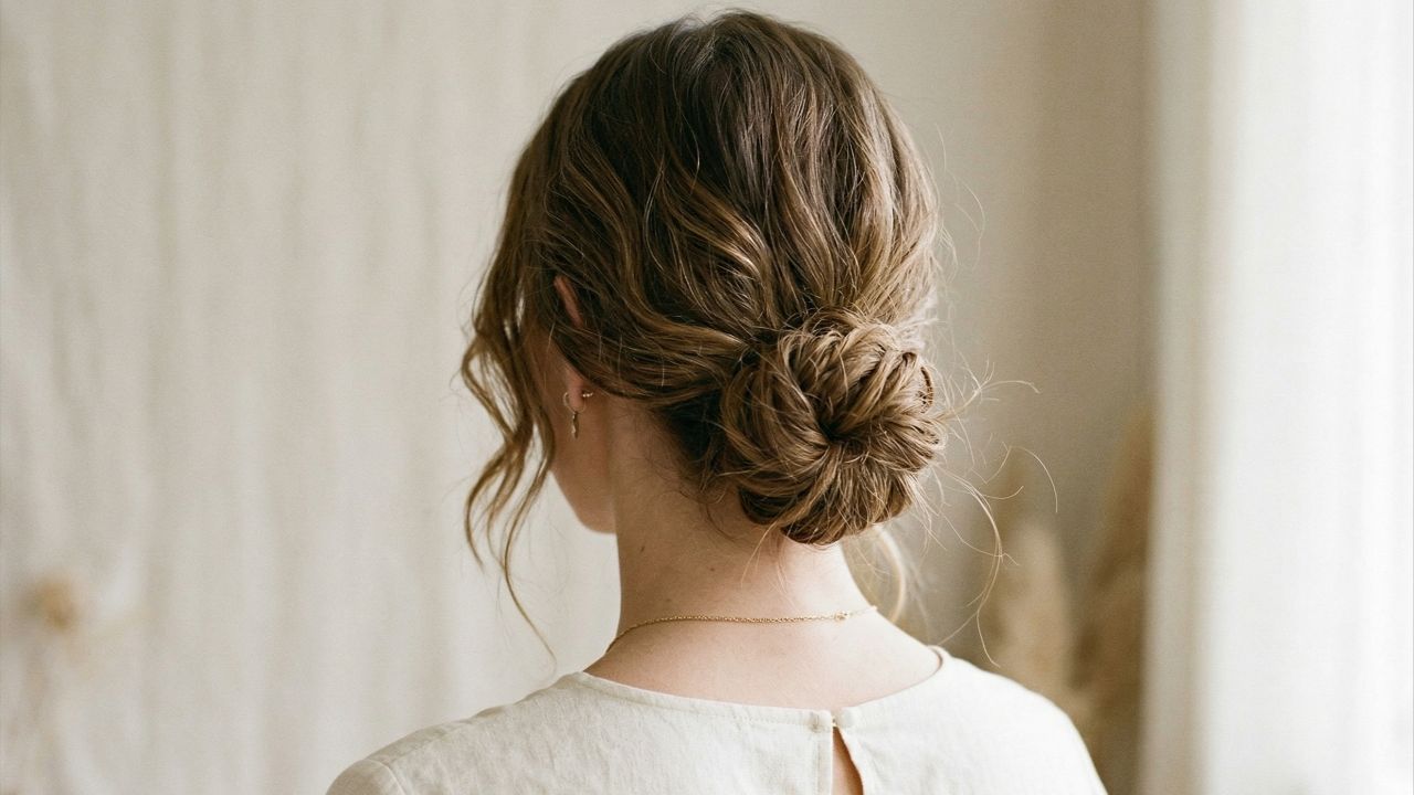 O coque baixo desestruturado é o “bagunçadinho controlado” cheio de personalidade.