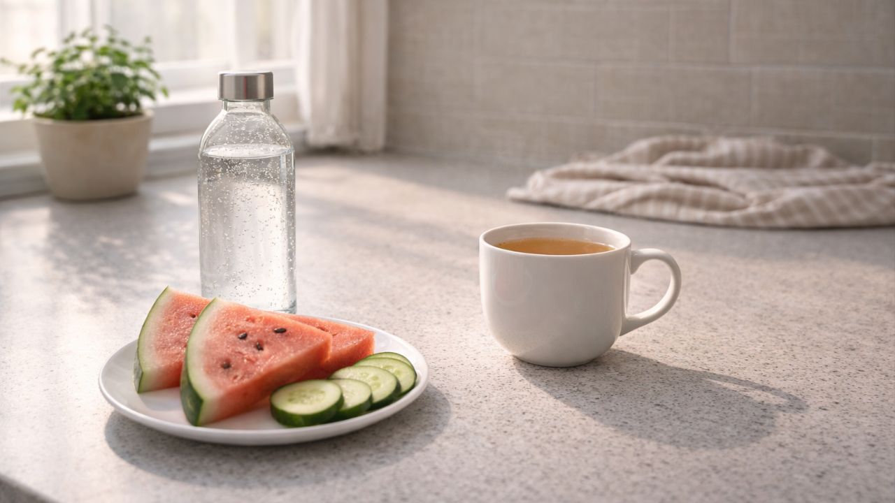 A hidratação e a alimentação equilibrada são fundamentais para o viço da pele madura.