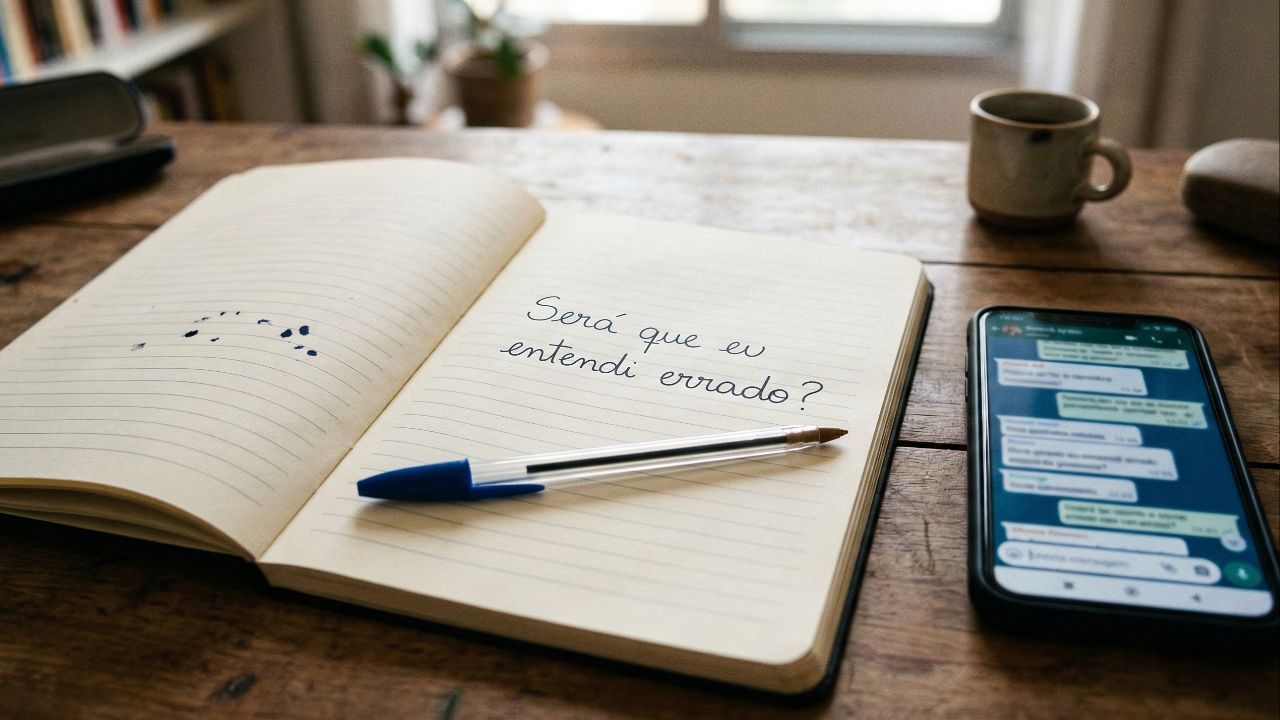 Rever conversas antigas expõe falhas de comunicação e falta de responsabilidade.