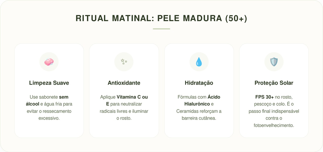 Depois dos 50, esse cuidado simples com a pele ao acordar pode mudar o viço do rosto