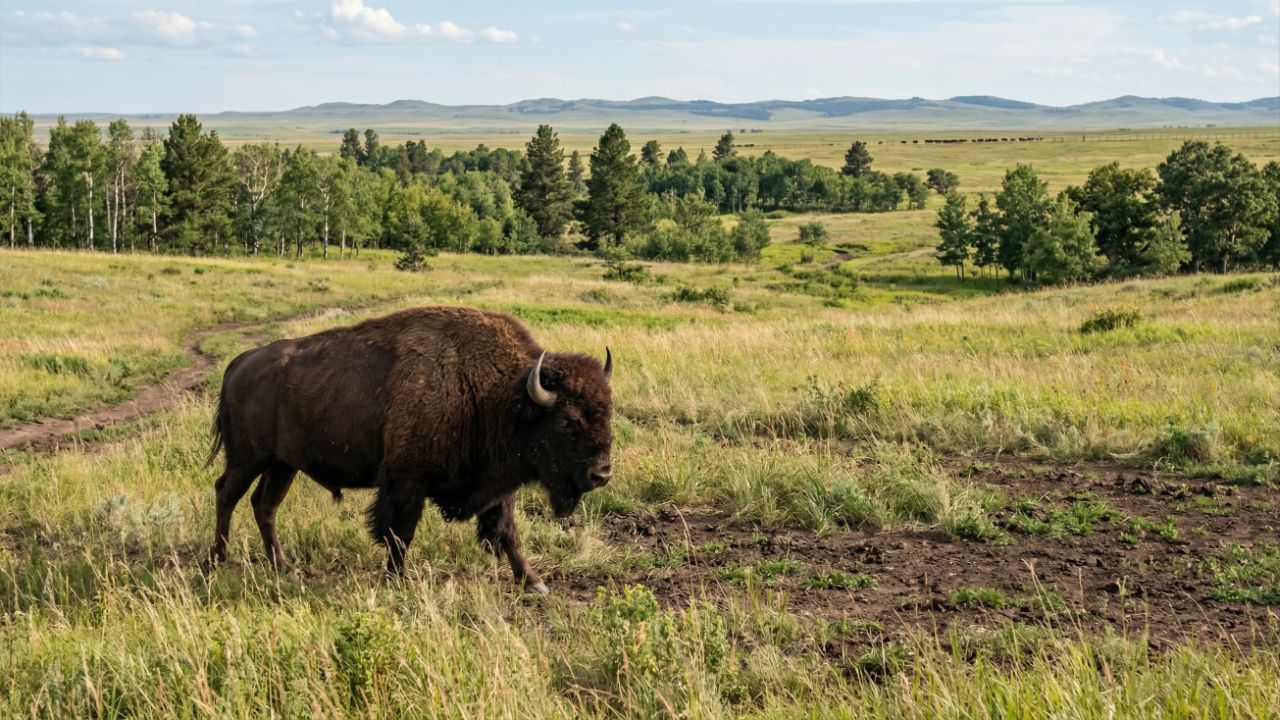 Gestão genética e ecológica protege o bisão contra os riscos da baixa diversidade.