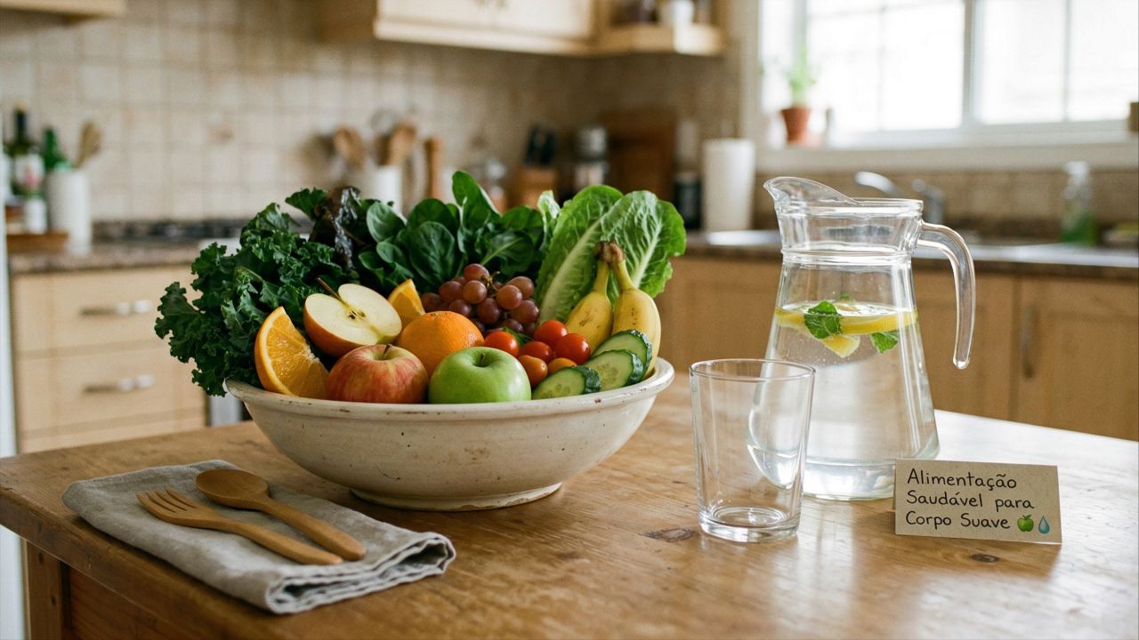 Higiene e alimentação saudável garantem um corpo naturalmente cheiroso.