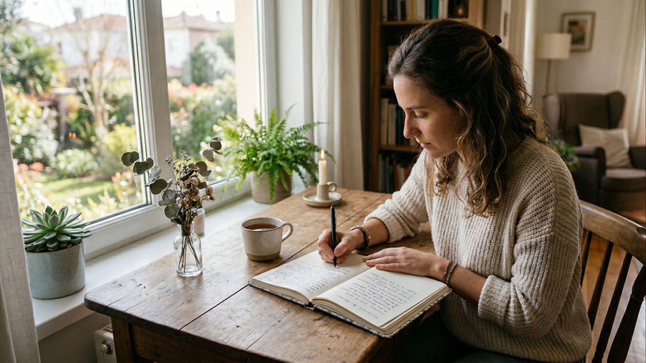 Lembretes visuais de frases reforçam o aprendizado e a resiliência emocional.
