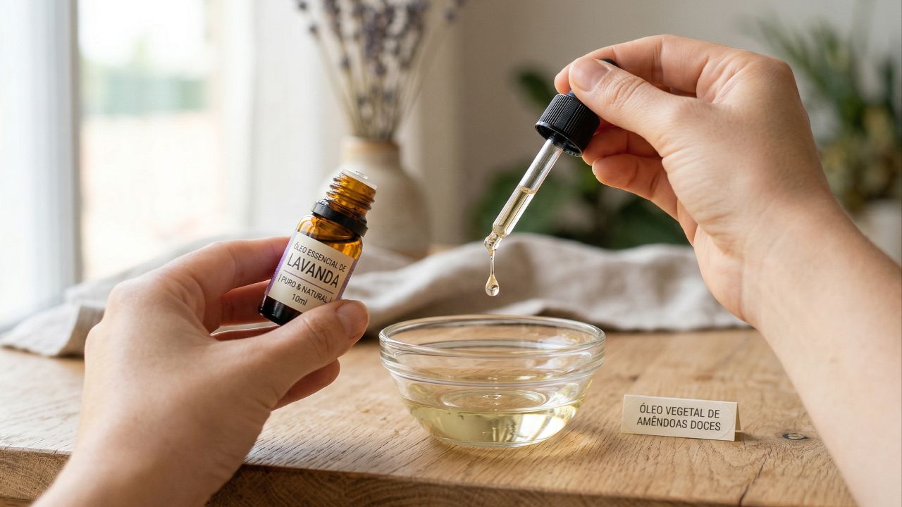 Dilua óleos essenciais e teste a sensibilidade para evitar irritações.