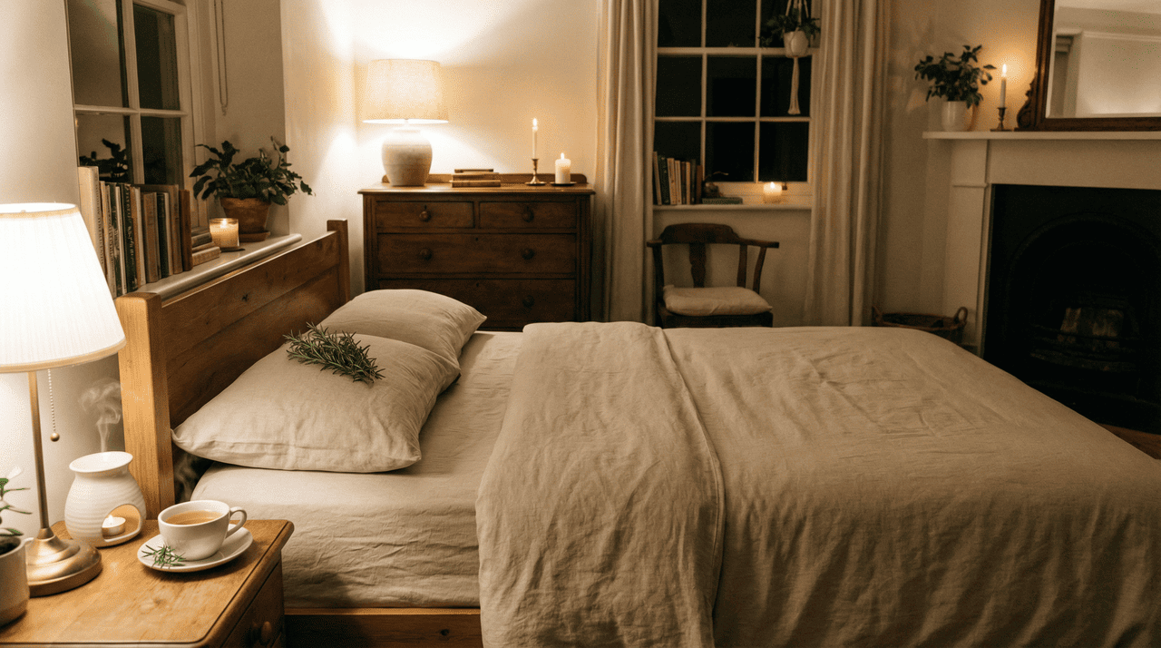 A utilização da Salvia rosmarinus no ambiente de descanso atua como um poderoso agente de purificação mental