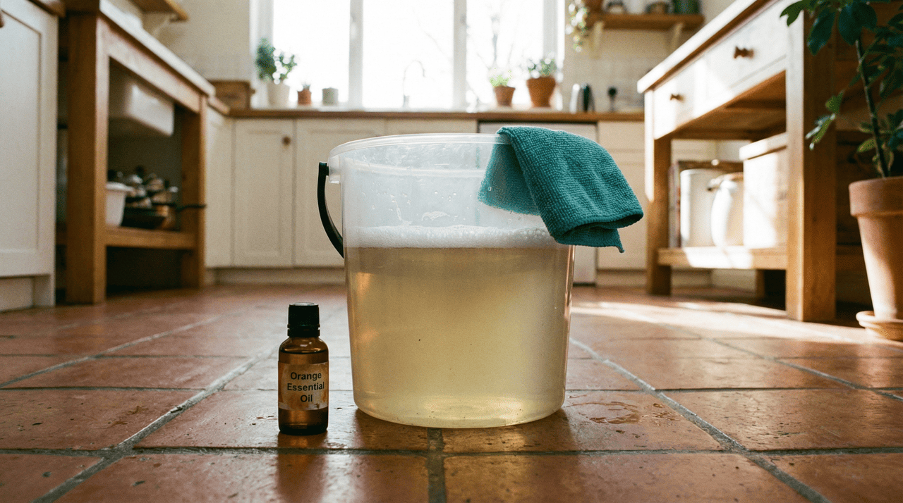 A proporção correta é o que garante a eficiência da limpeza sem deixar o piso escorregadio ou com resíduo oleoso após a secagem