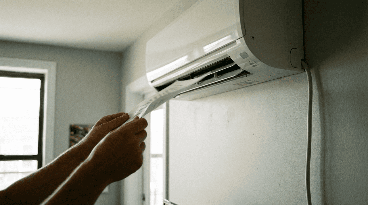 A reação da folha de papel ao fluxo de ar é o coração do diagnóstico e cada comportamento aponta para uma causa diferente.