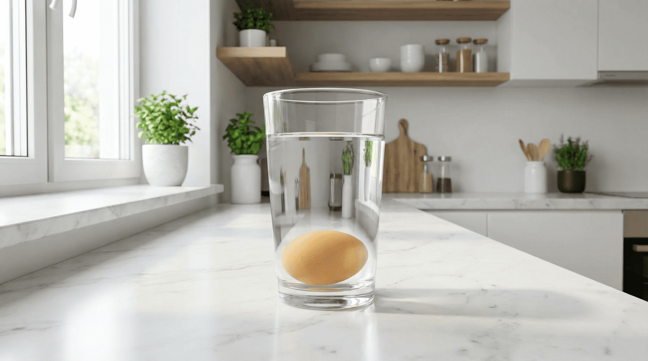 Cada posição que o ovo assume dentro da água corresponde a um estágio diferente de frescor e indica com clareza o que fazer com ele na cozinha