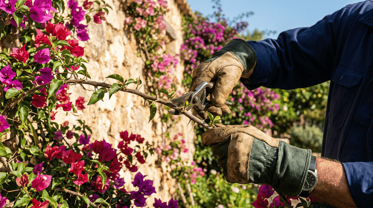 A floração da bouganvílea depende diretamente de uma condição que muitos jardineiros iniciantes subestimam: a quantidade de sol